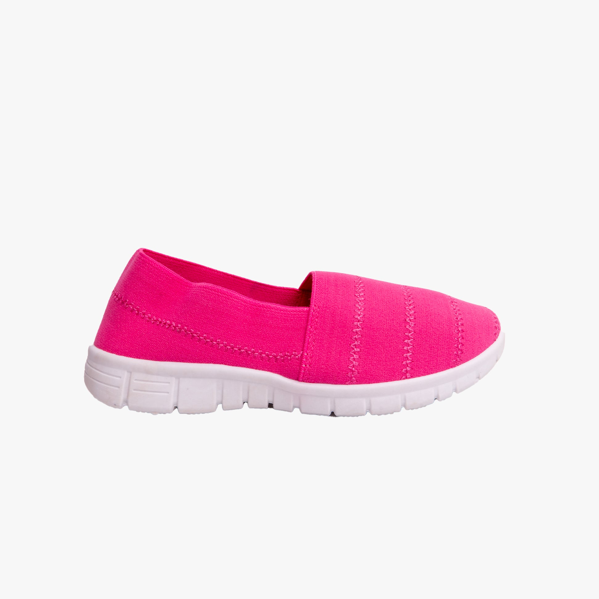 Shumo NADIA Girls Slip-On Casual Trainers Fuchsia