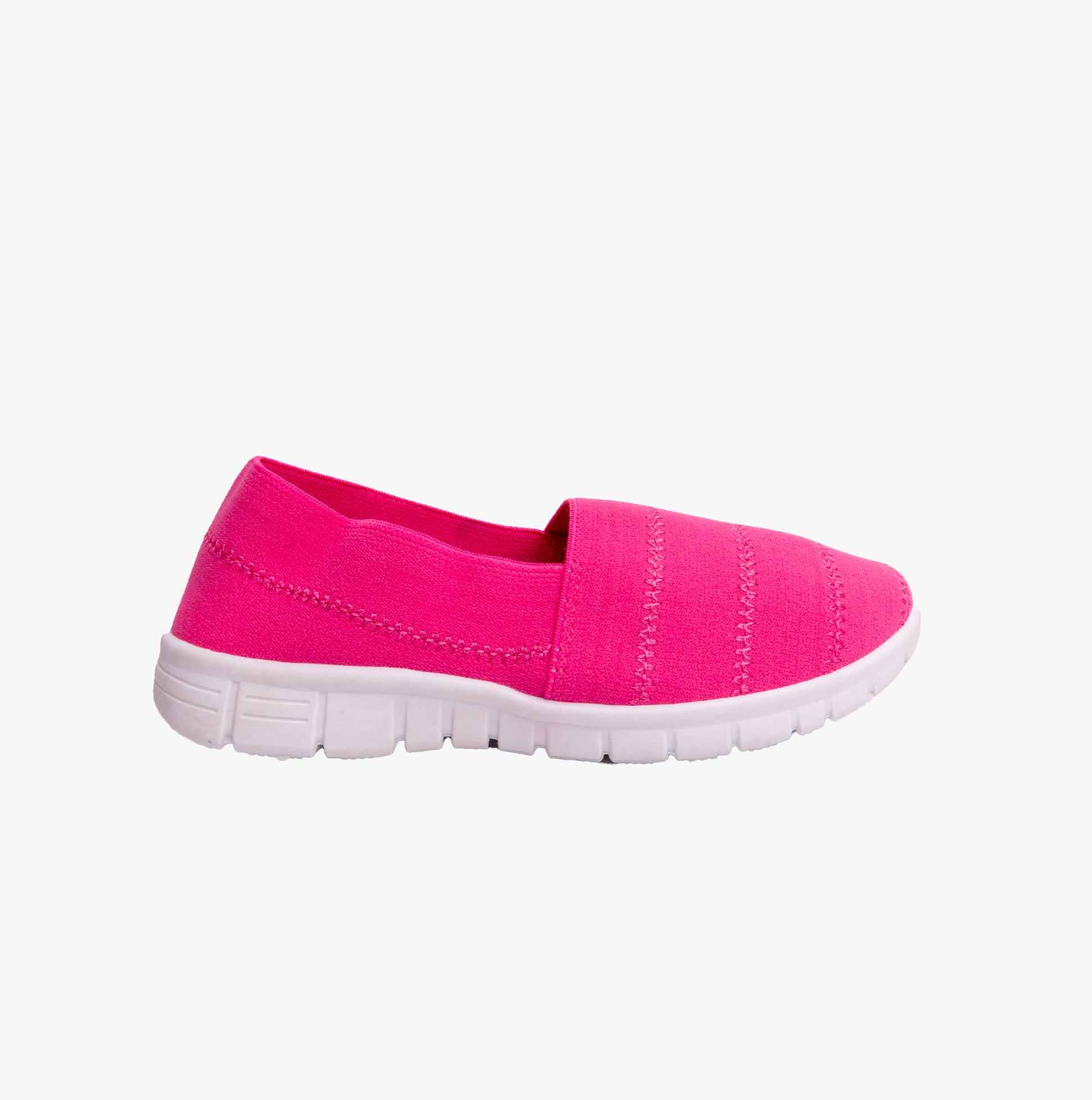 Shumo NADIA Girls Slip-On Casual Trainers Fuchsia