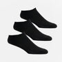 Shuperb Mens 3 Pack Of Trainer Socks Black: One Size