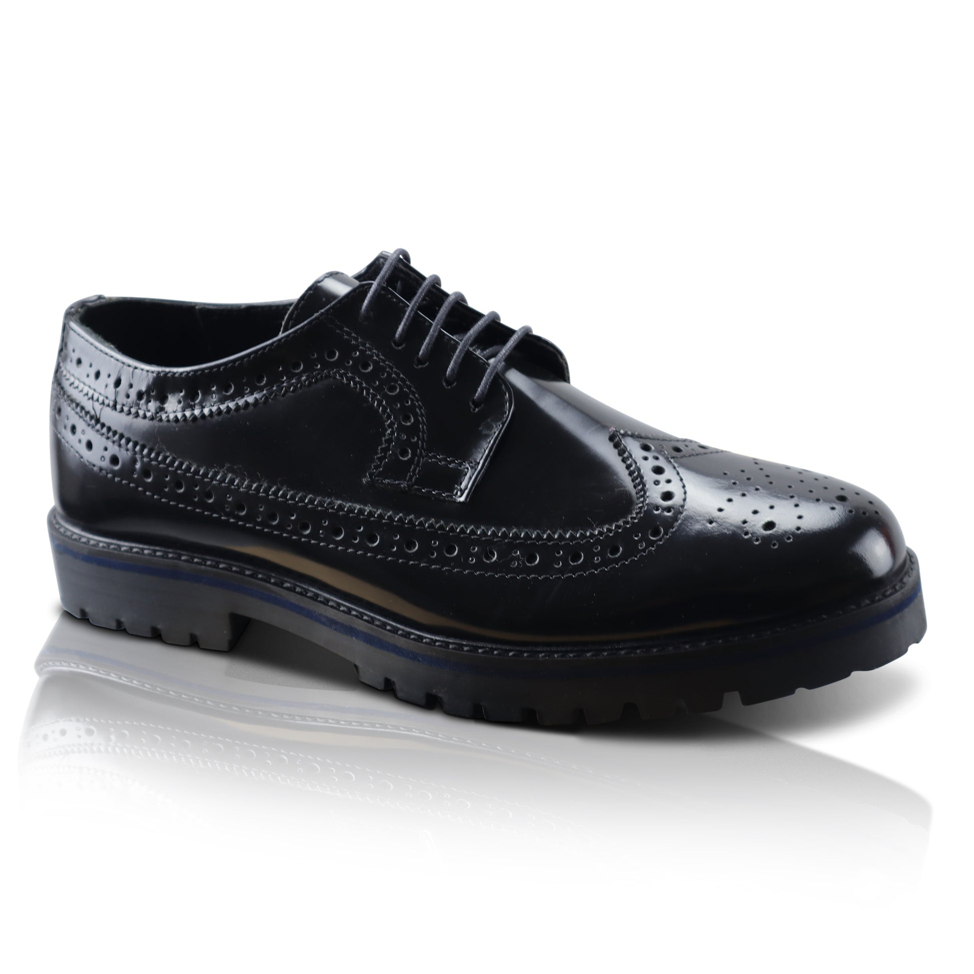 Silver Street London CROXLEY Mens Shoes Black