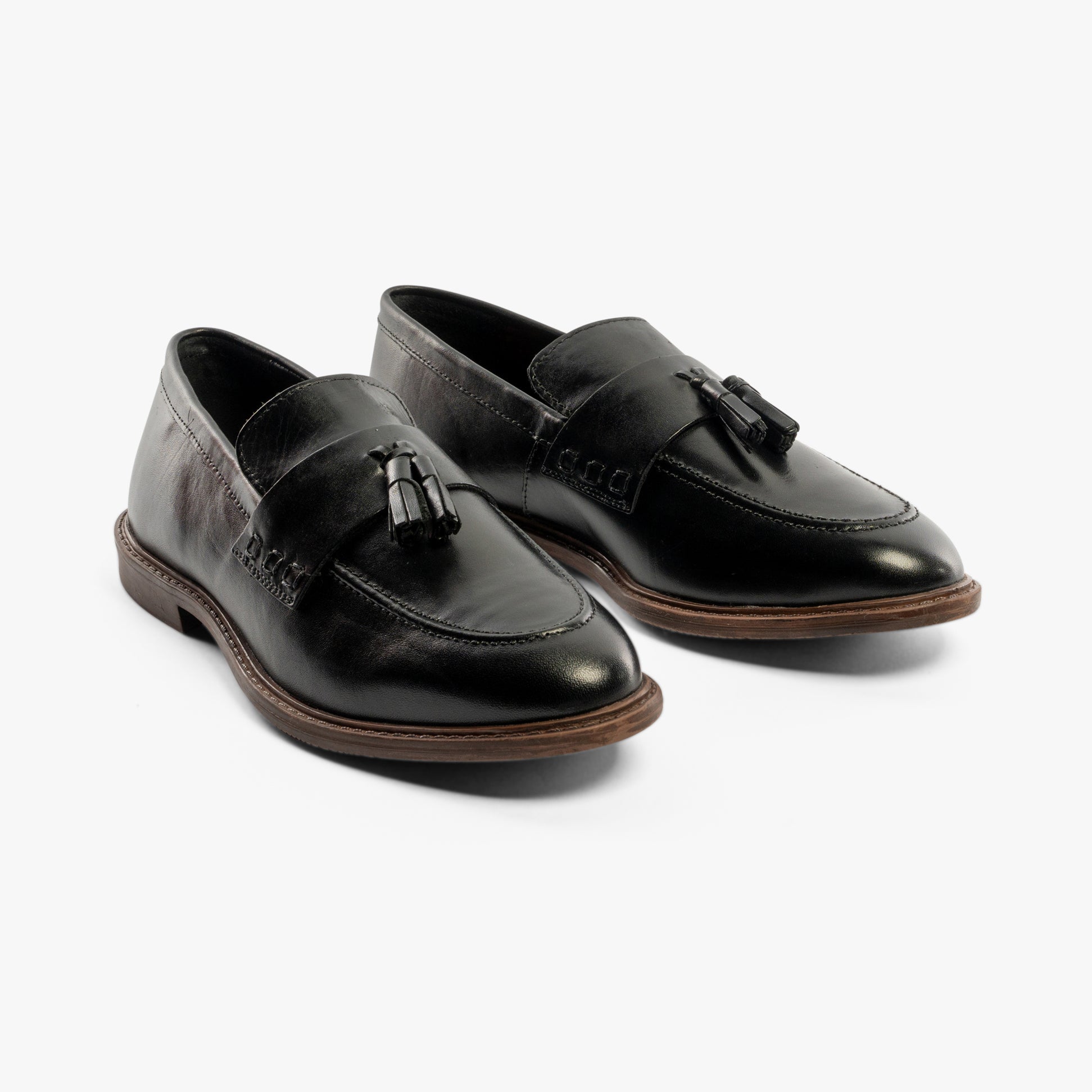 Silver Street London CHARLESTON Mens Loafers Black