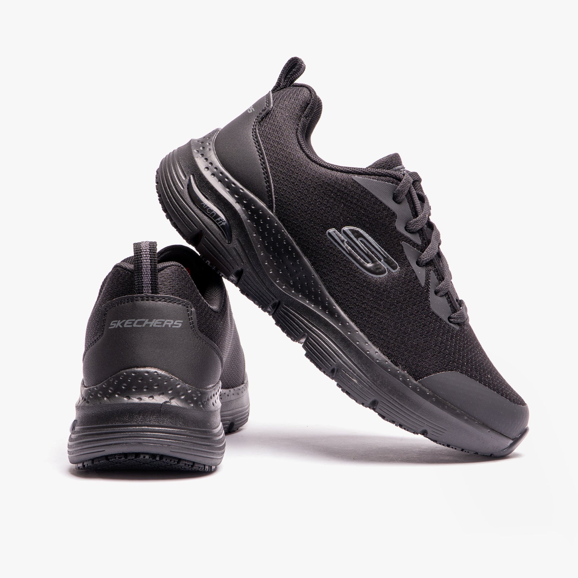 Skechers Work 108019EC ARCH FIT SR Womens Occupational Trainers Black
