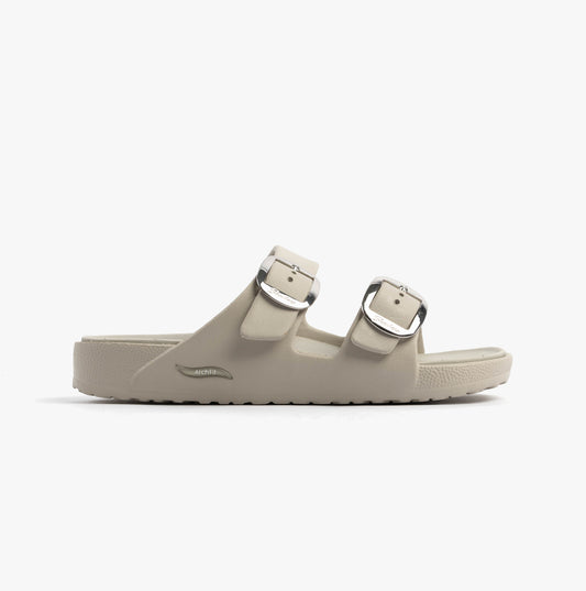 Skechers ARCH FIT CALI BREEZE - GOLD STAR Womens Sandals Natural/Purple