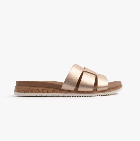 Skechers BOBS DESERT KISS LOW - PEAK LOOK Womens Sandals Rose Gold