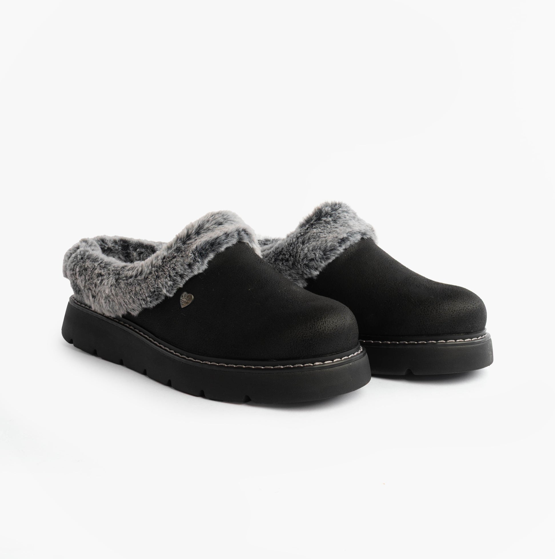 Skechers KEEPSAKES LITE - COZY BLEND Womens Slippers Black