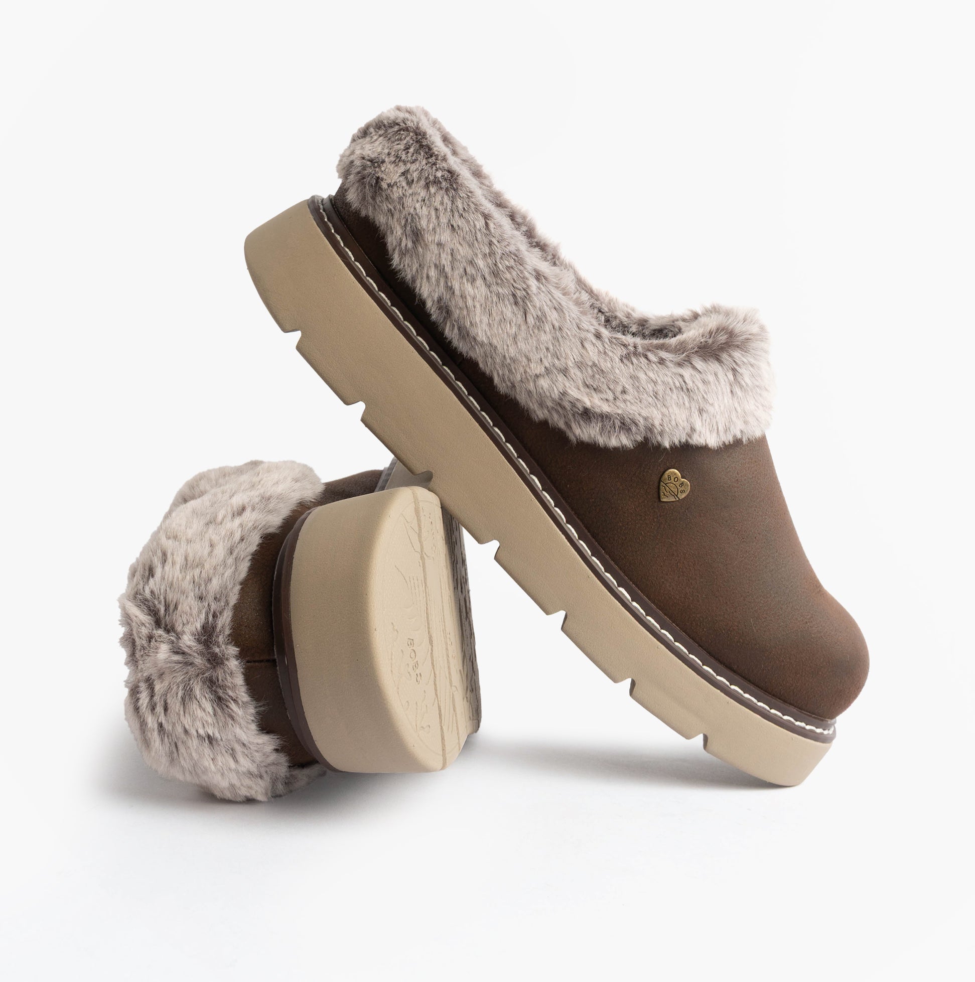 Skechers KEEPSAKES LITE - COZY BLEND Womens Slippers Chocolate