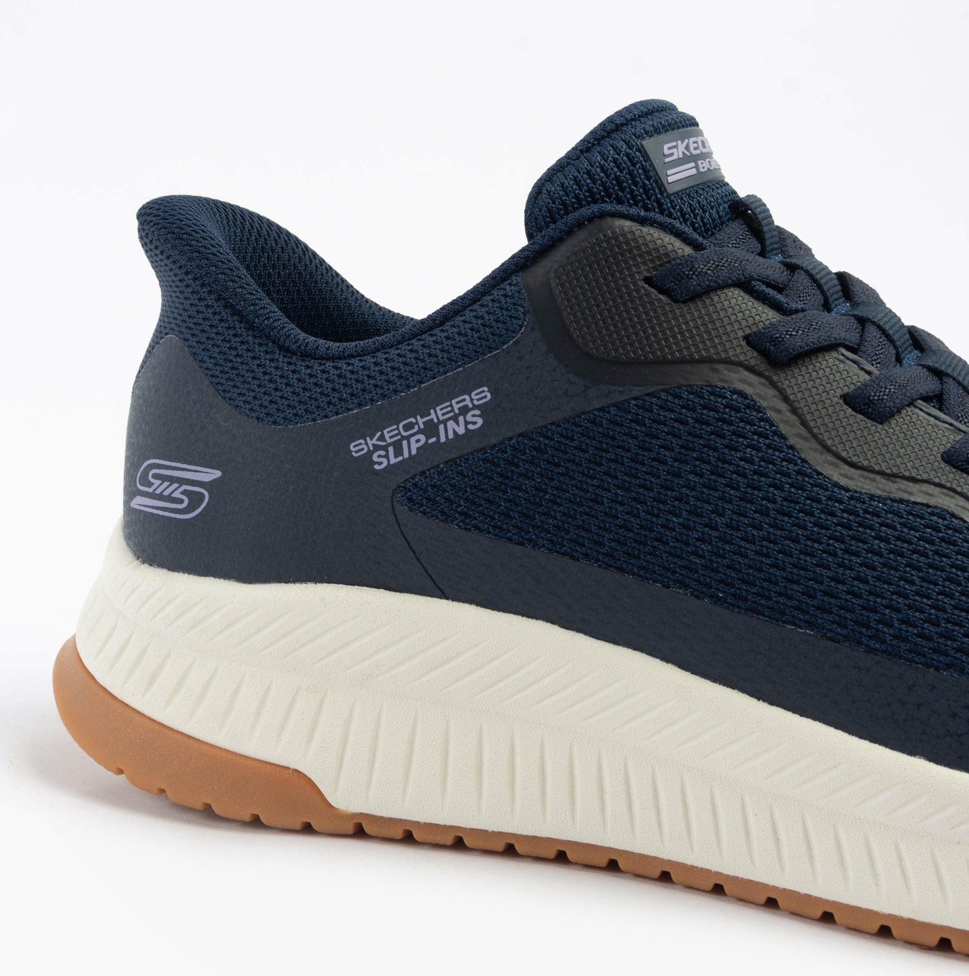 Skechers 117624/NVY BOBS SQUAD 4 - STAPLE LOOK Womens Trainers Navy/Grey/Pink