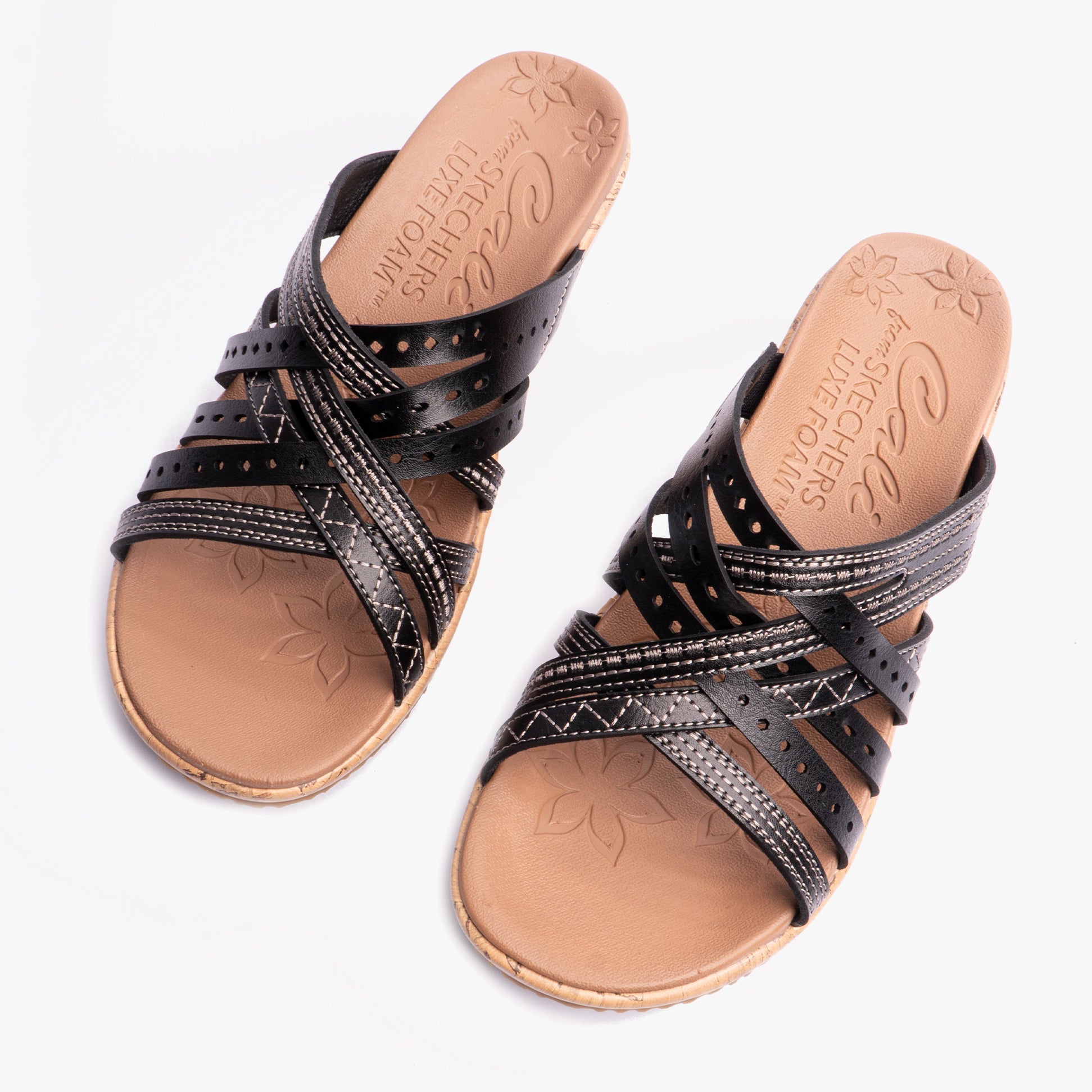 Skechers 119578/BLK BEVERLEE - HOT SPRING Womens Sandals Black