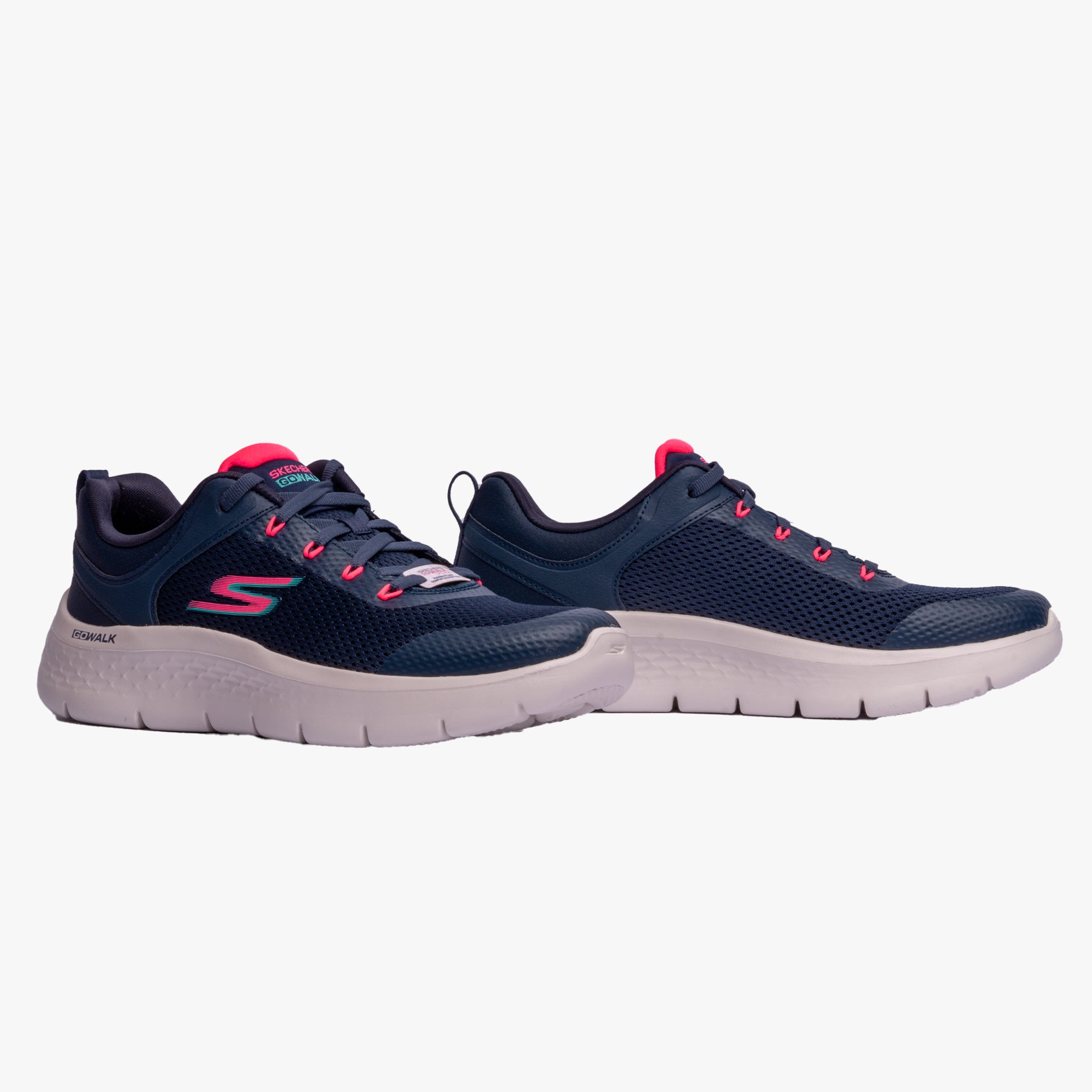 Skechers 124817/NVCL GO WALK FLEX-CALEY Womens Athletic Navy/Coral