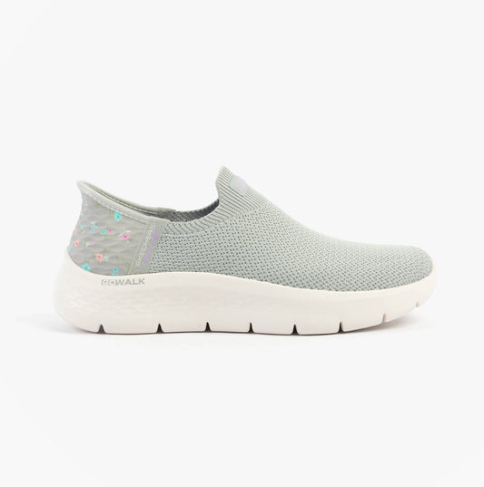 Skechers GO WALK FLEX - SUNSET ROSE Womens Trainers Gray/Lavender