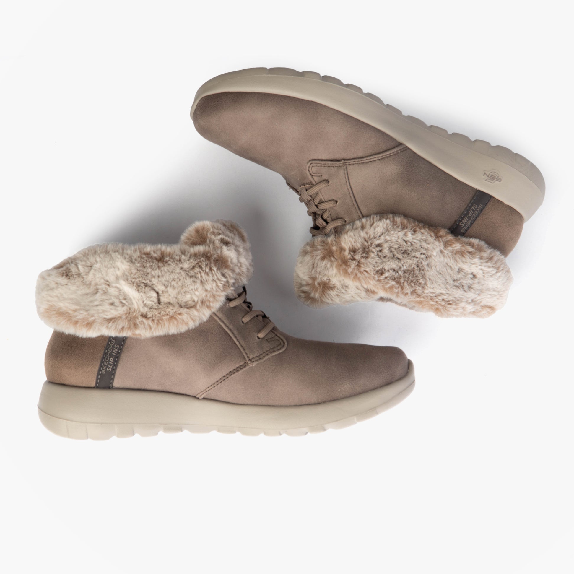 Skechers ON-THE-GO JOY - COZY CHARM Womens Boots Dark Taupe