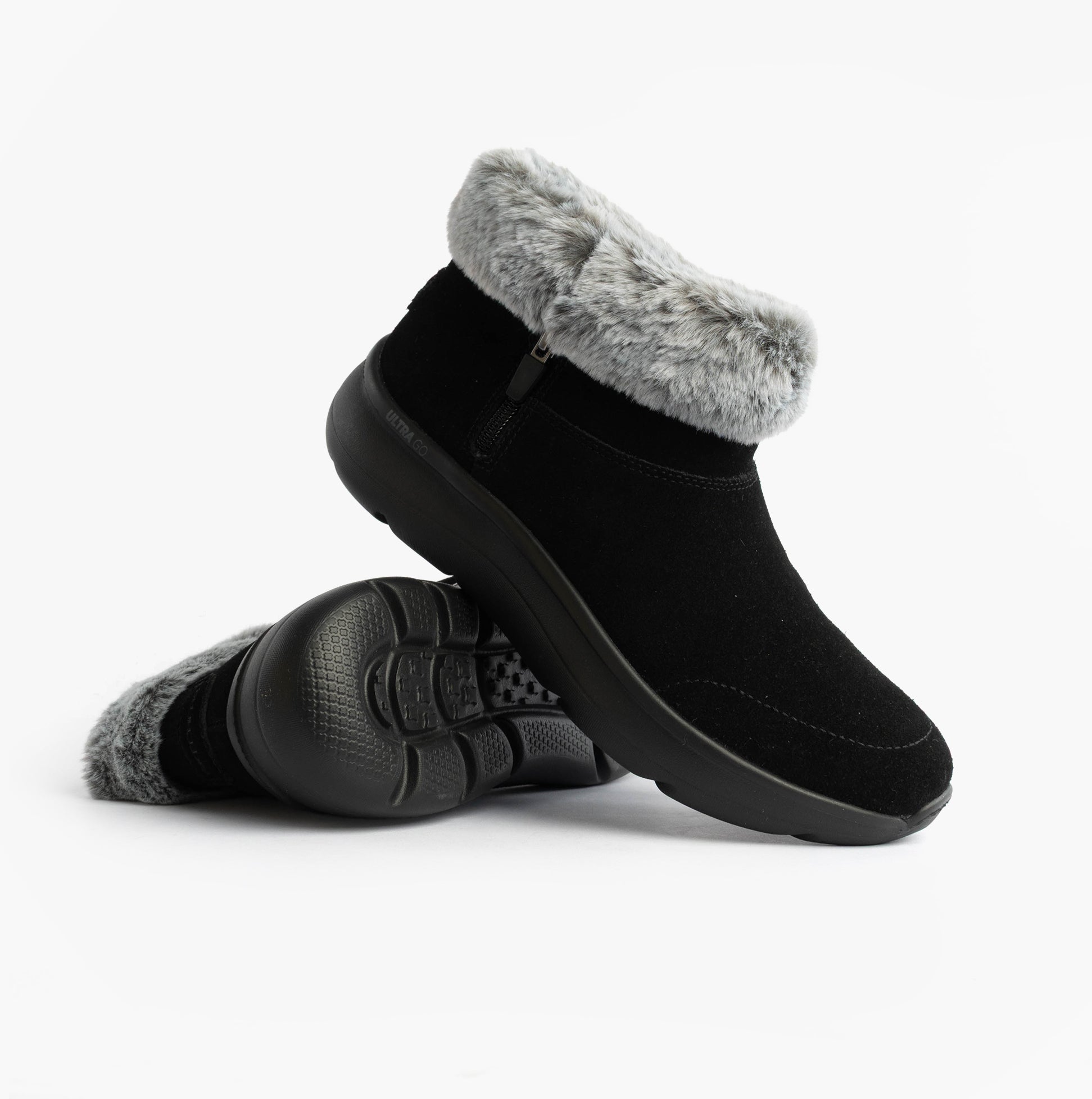 Skechers ON-THE-GO ENCORE - SNOW-CAPPE Womens Boots Black/Gray