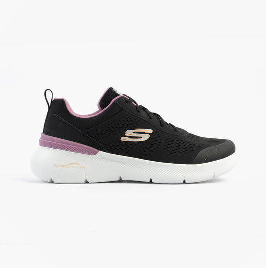 Skechers SKECH-AIR DYNAMIGHT 2.0 - NEW Womens Trainers Black/Mauve