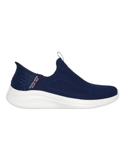 Skechers ULTRA FLEX 3.0-EASY WIN Womens Trainers Navy/Grey/Pink