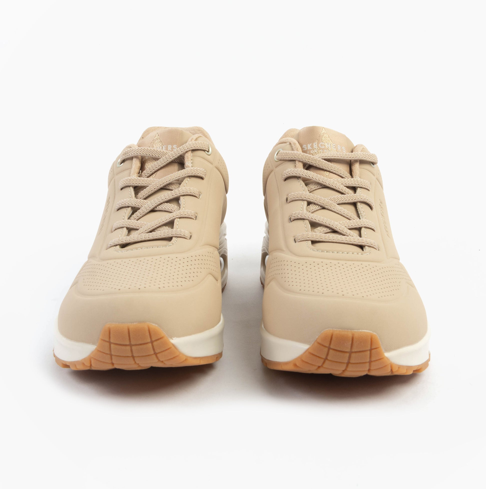 Skechers 155196/NUDE UNO - SHIMMER AWAY Womens Trainers Nude