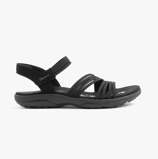 Skechers REGGAE SLIM - COFFEE RUN Womens Sandals Black