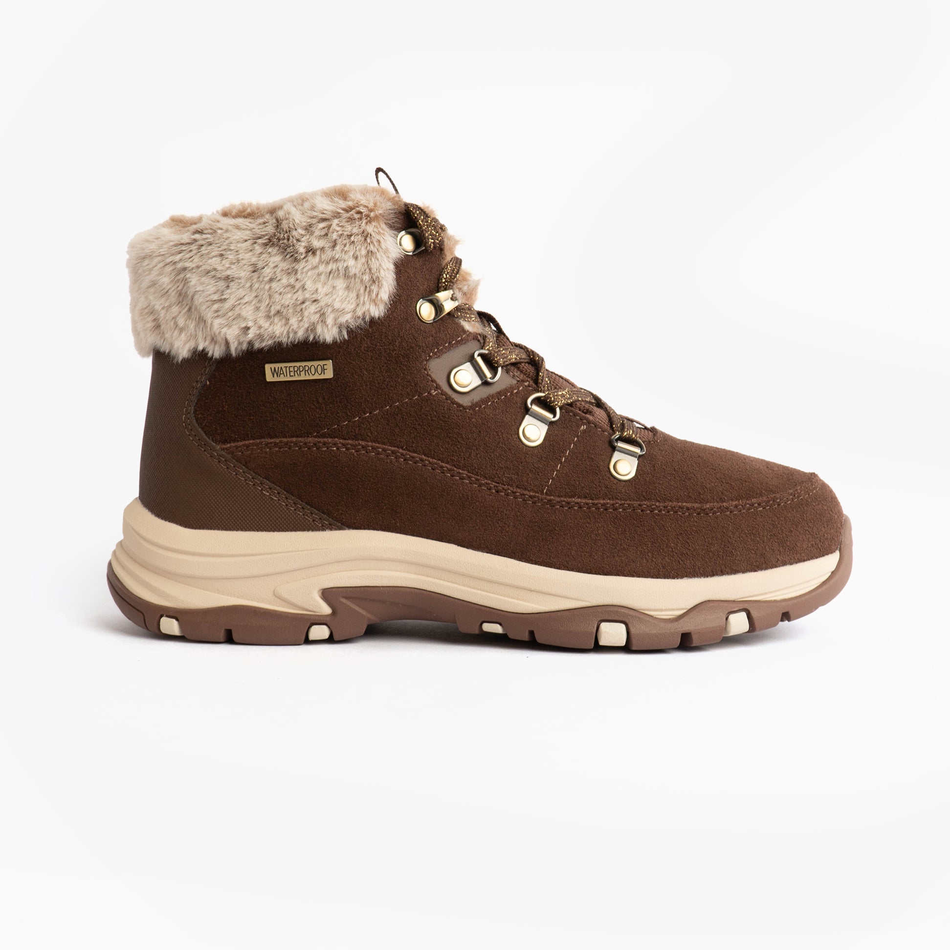 Skechers TREGO - SNOW WORRIES Womens Boots Chocolate