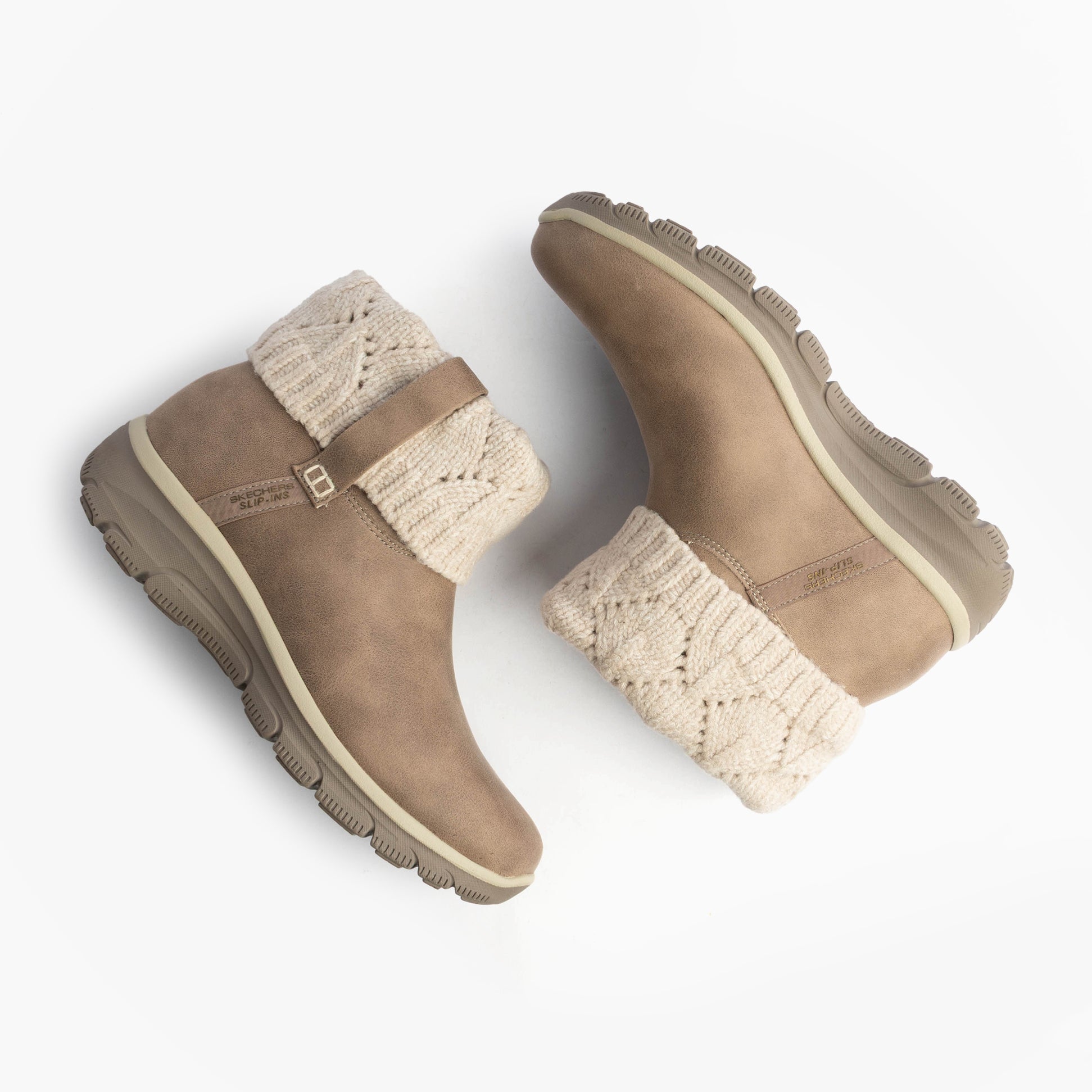 Skechers EASY GOING - COZY WEATHER 2 Womens Boots Taupe