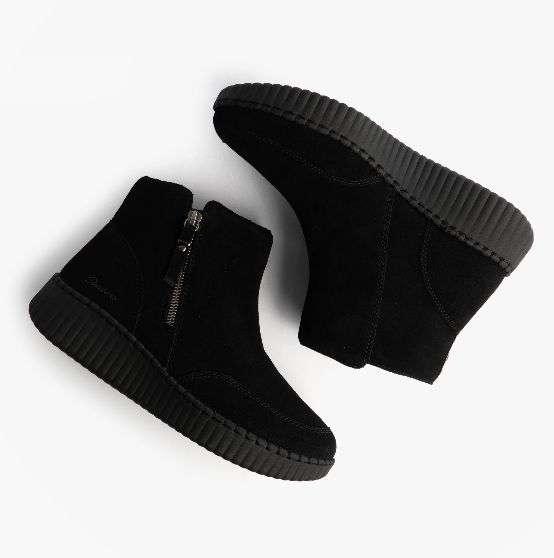 Skechers WILSHIRE BLVD - WEEKEND CRUSH Womens Boots Black