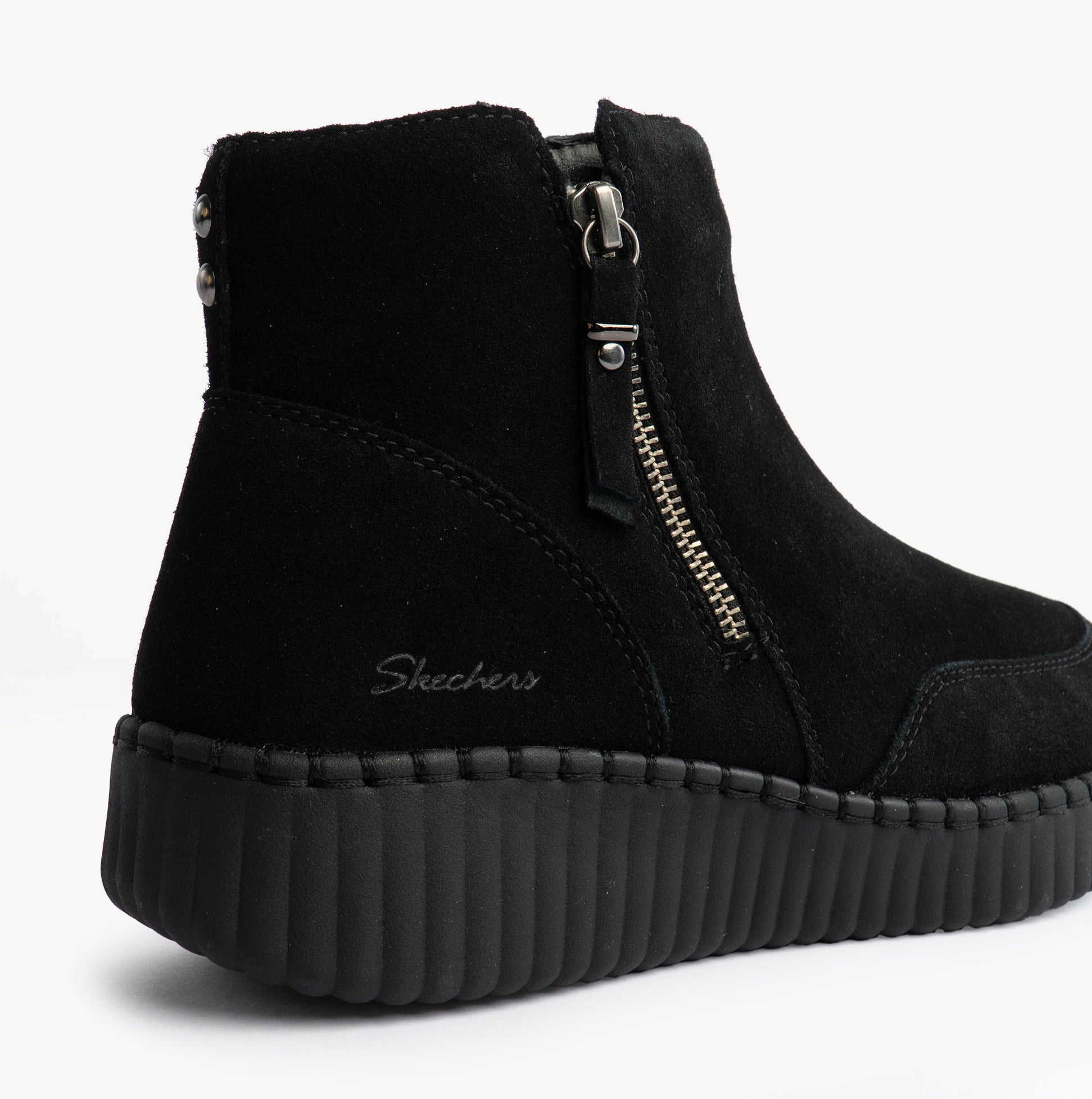 Skechers WILSHIRE BLVD - WEEKEND CRUSH Womens Boots Black