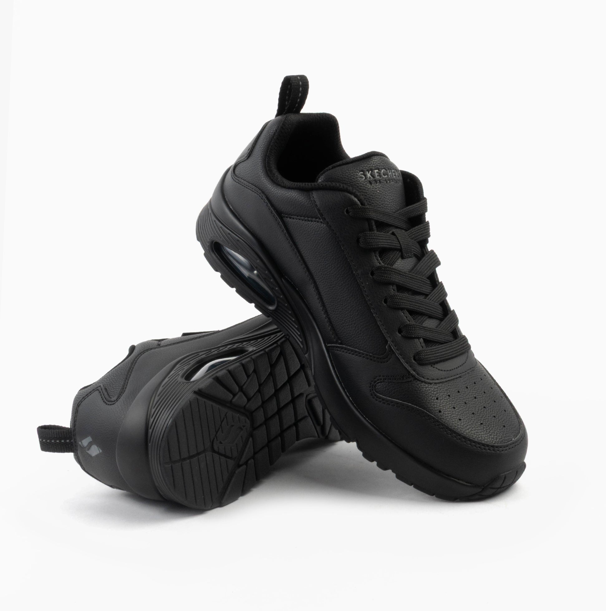 Skechers 183012/BBK UNO - ALDER Mens Trainers Black