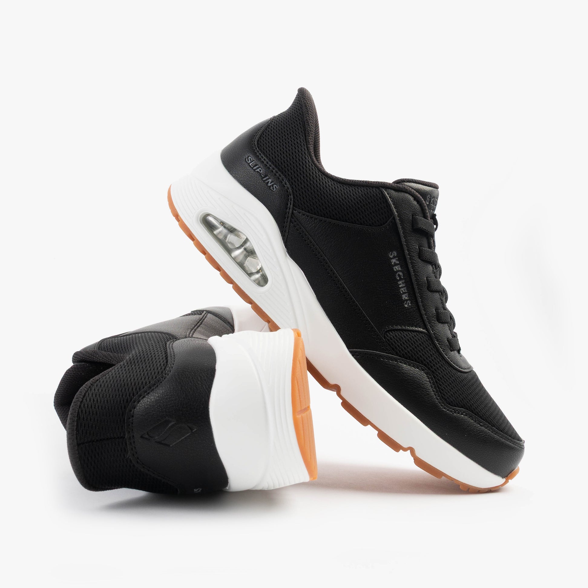 Skechers 183022/BLK UNO - BANKSIA Mens Trainers Black