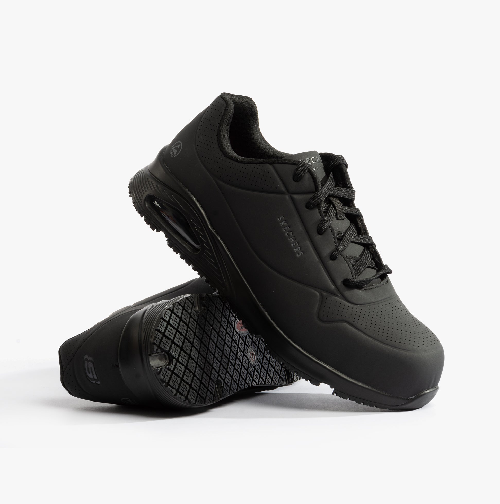 Skechers Work 200177EC UNO SR - DOLTIN Mens Safety Trainers Black