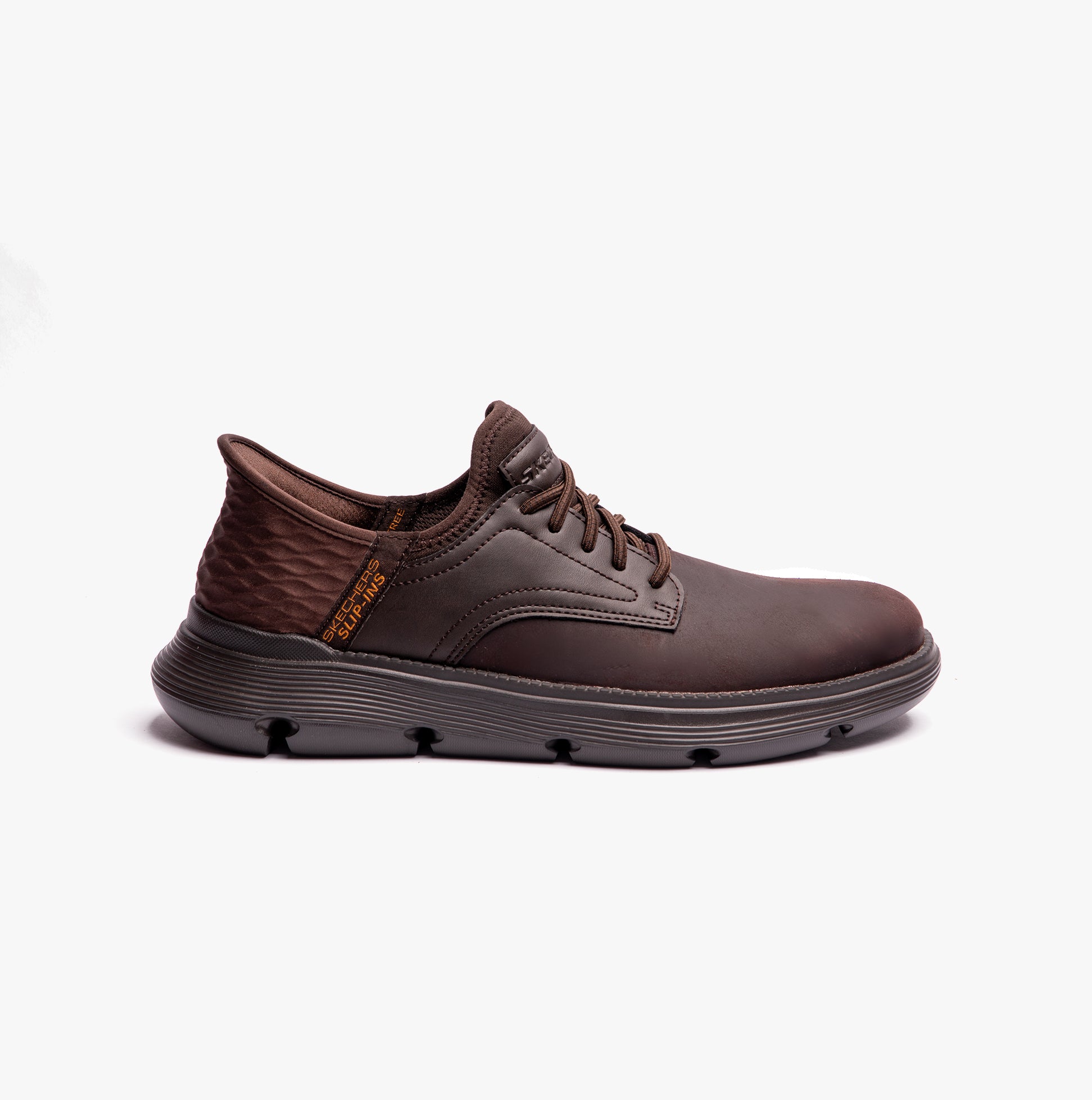 Skechers 205046/CHOC GARZA-GERVIN Mens Casual Trainers Chocolate