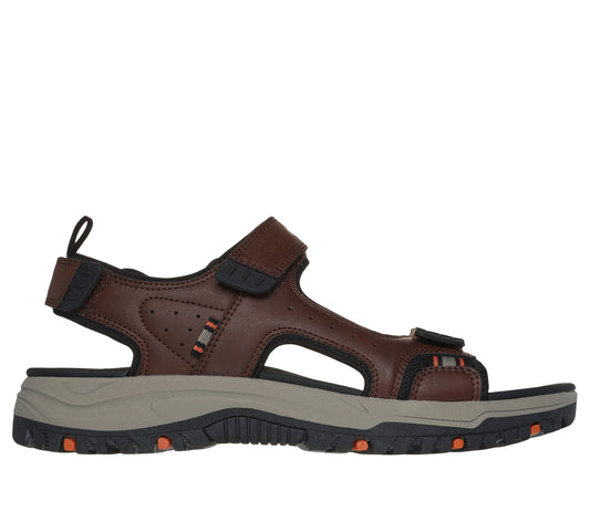 Skechers PREWITT - RIGDON Mens Sandals Brown/Black