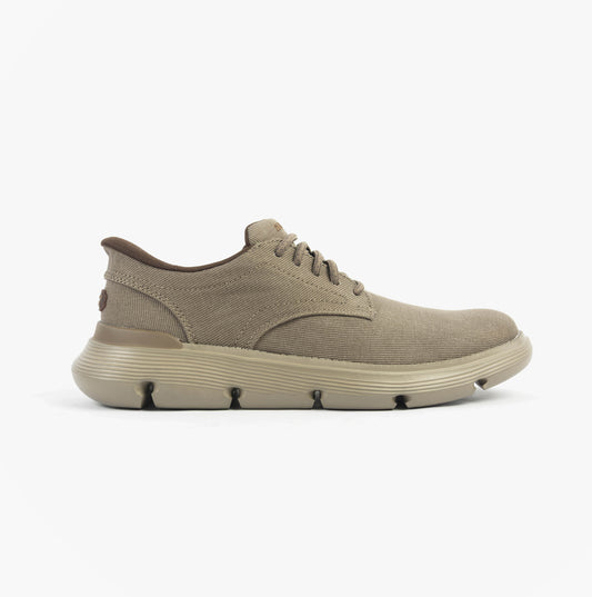 Skechers GARZA - CLIVE Mens Shoes Dark Taupe