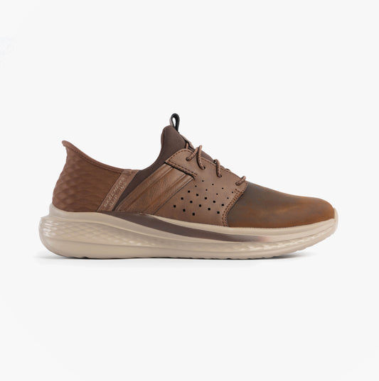 Skechers 210828/CDB SLADE - ZACHARY Mens Trainers Dark Brown
