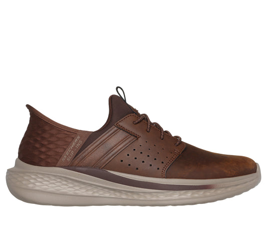 Skechers SLADE - ZACHARY Mens Trainers Dark Brown