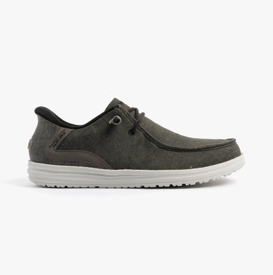 Skechers MELSON - CORONADO Mens Shoes Black/Grey
