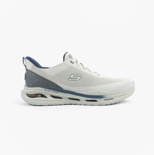 Skechers ARCH FIT ORVAN - KINCADE Mens Trainers Light Grey