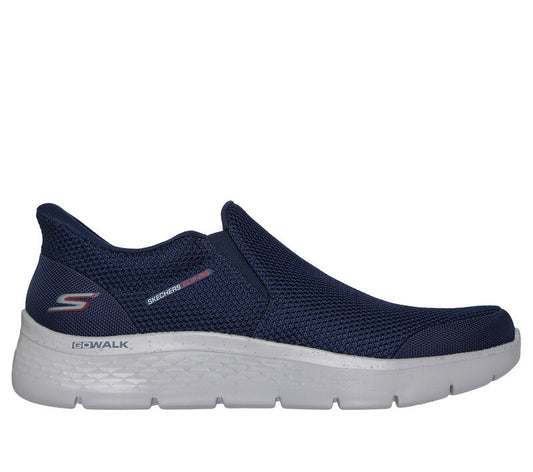 Skechers GO WALK FLEX - OJAI Mens Trainers Navy/Grey/Pink