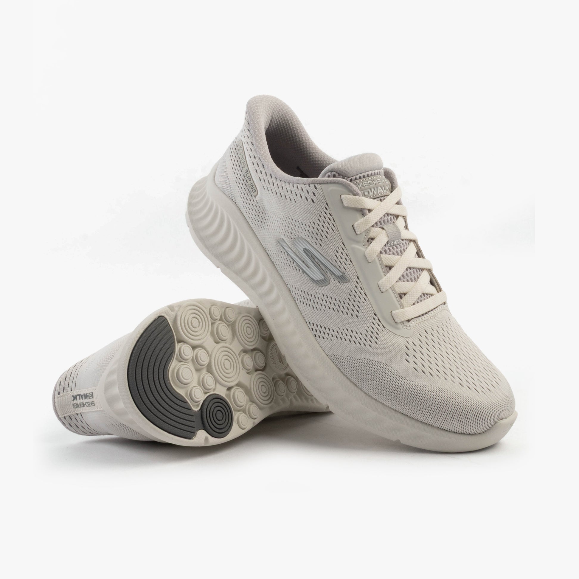 Skechers 216375/WGY GO WALK NOW - PAYTON Mens Trainers White/Grey