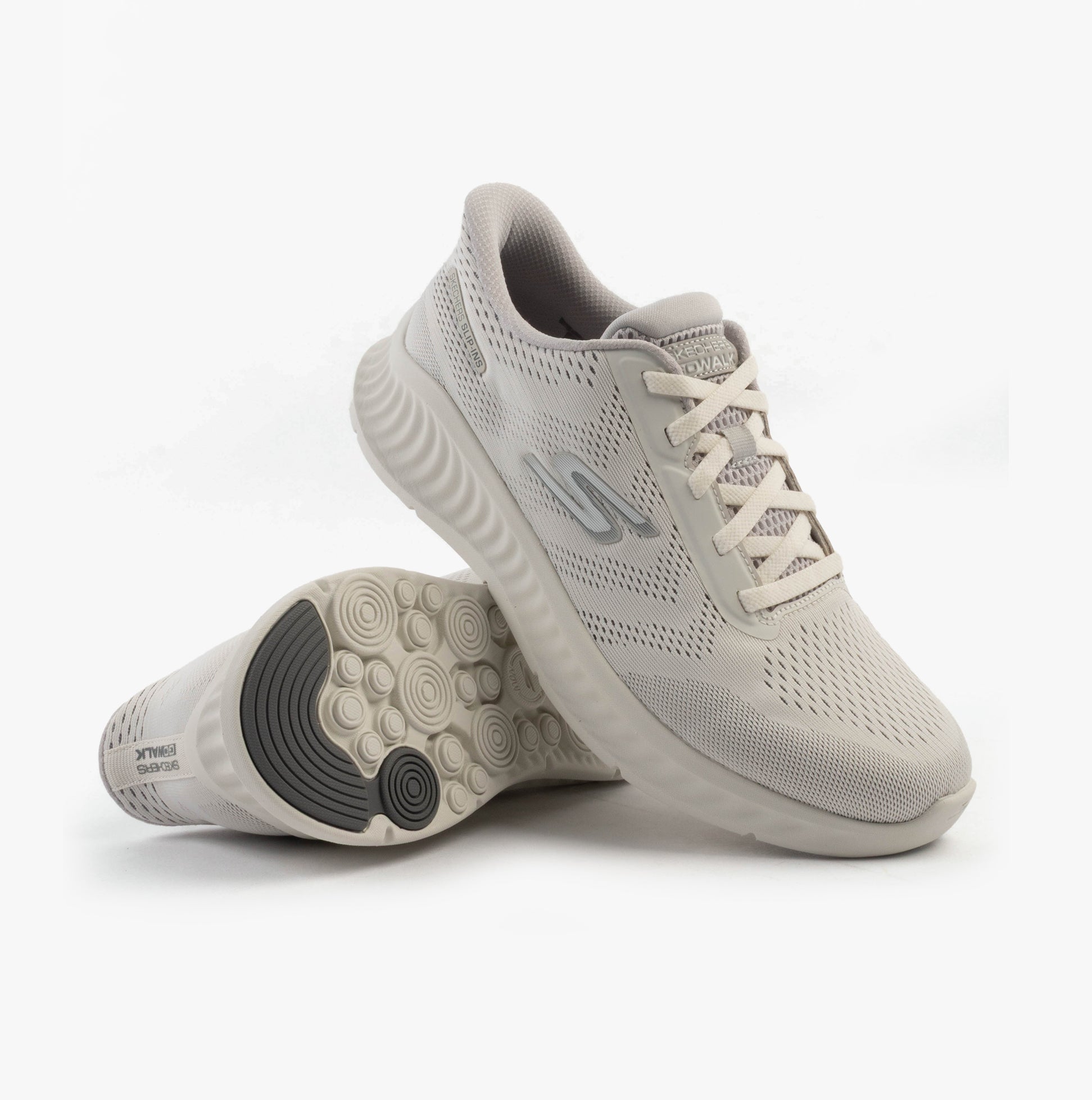 Skechers 216375/WGY GO WALK NOW - PAYTON Mens Trainers White/Grey