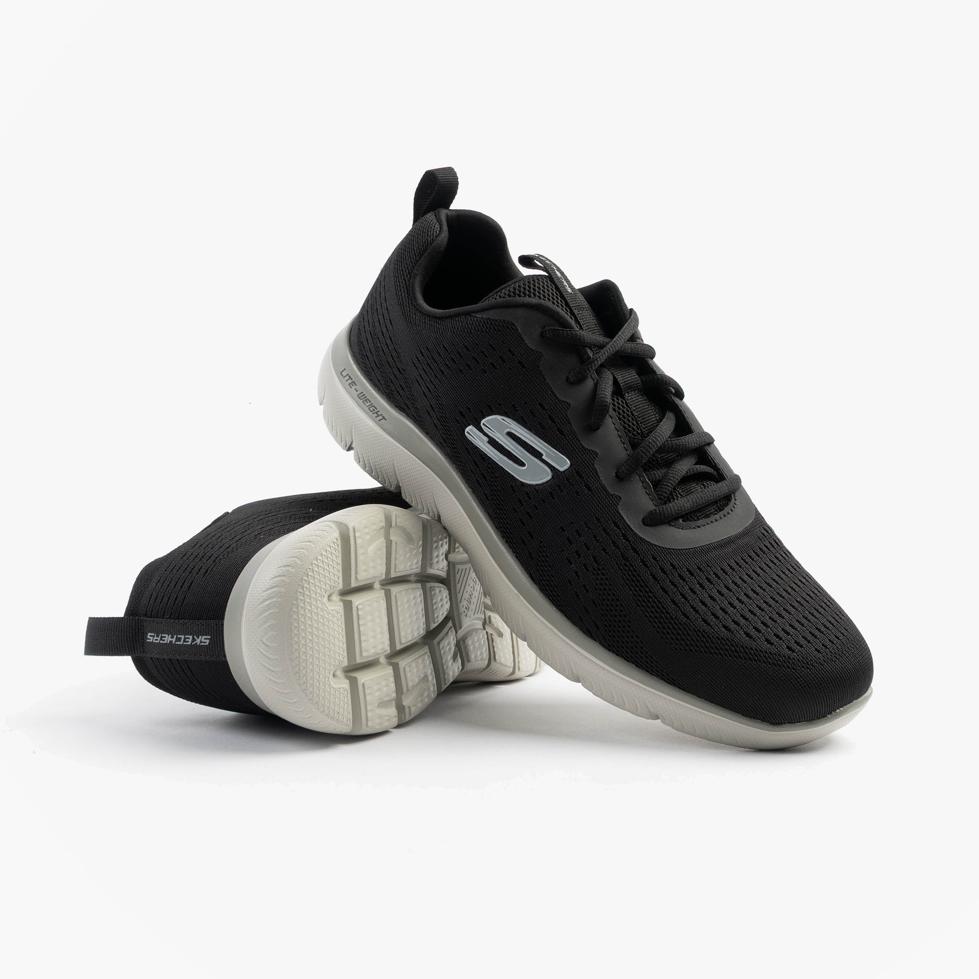 Skechers 232395/BKTP SUMMITS - TORRE Mens Trainers Black/Taupe