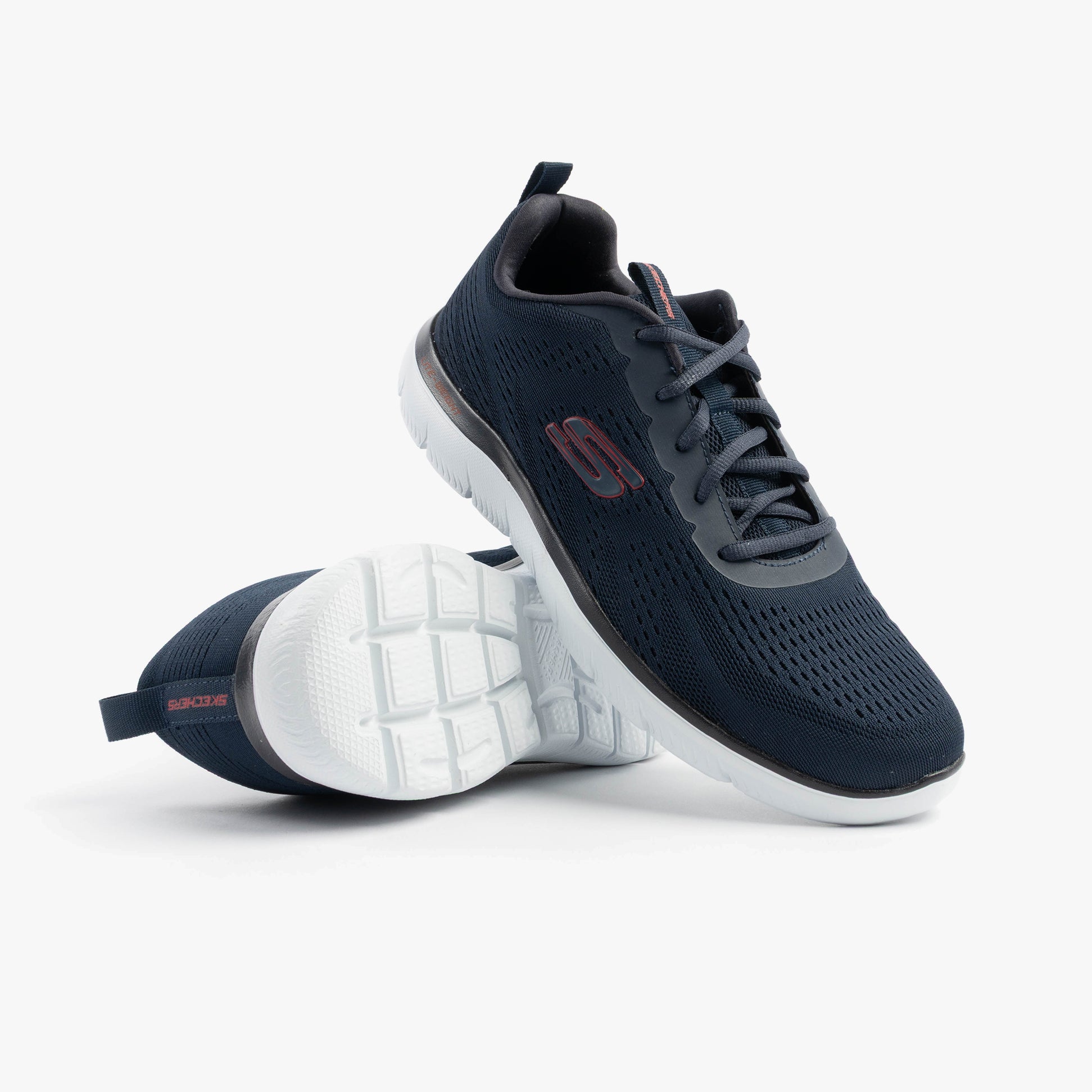 Skechers 232395/NVRD SUMMITS - TORRE Mens Trainers Navy/Red