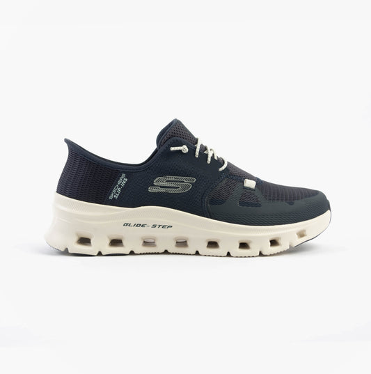 Skechers GLIDE-STEP PRO Mens Trainers Navy/Grey