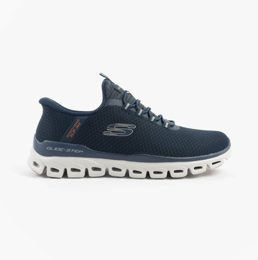 Skechers GLIDE-STEP - NOXUS Mens Trainers Navy/Grey/Pink