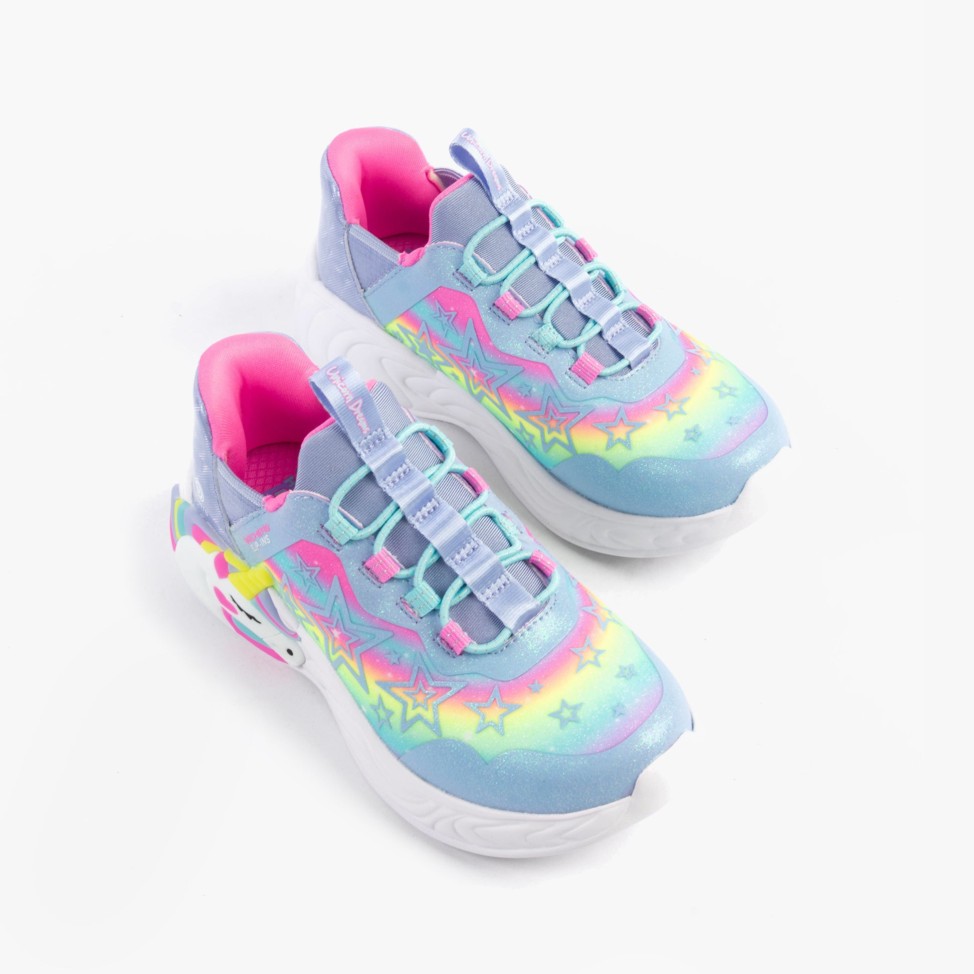 Skechers 302296L/LVMT UNICORN DREAMS - STARRY LITE Girls Trainers Lavender Multi
