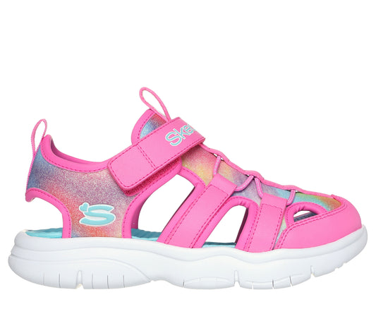 Skechers FLEX SPLASH - DAYLIGHT SHIMMER Girls Sandals Hot Pink /Multi