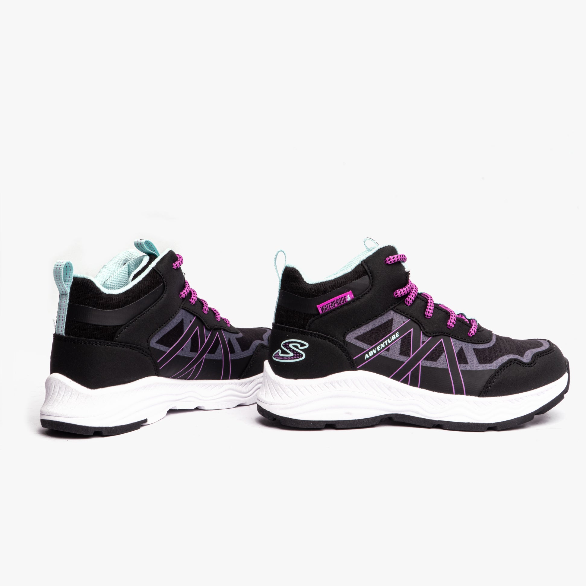 Skechers 303417L/BKAQ ADVENTURE BLITZ - FUN PURSUIT Girls Sport Black/Aqua