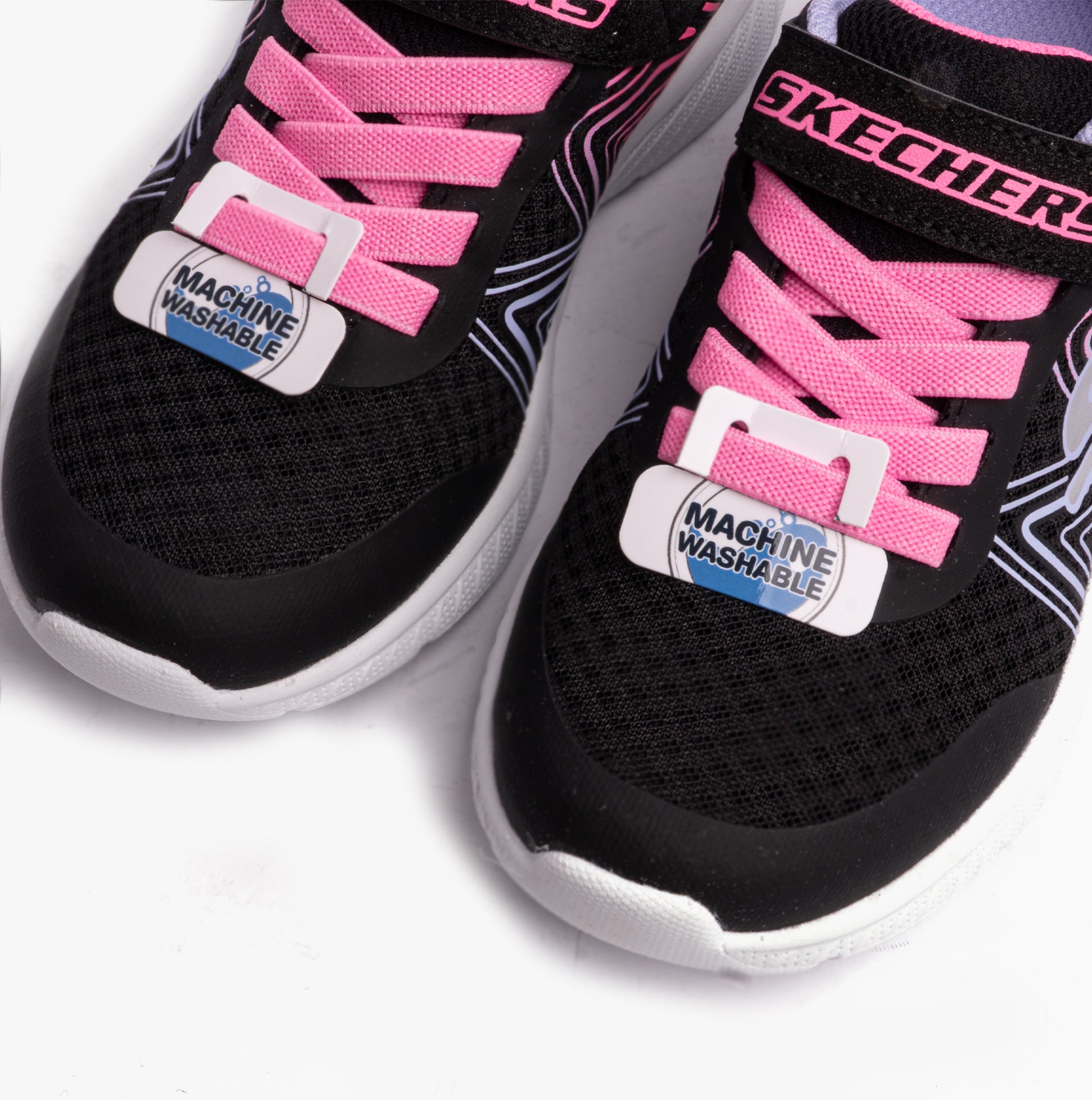 Skechers 303535L/BKMT MICROSPEC PLUS - SWIRL SWEET Girls Sport Black/Multi