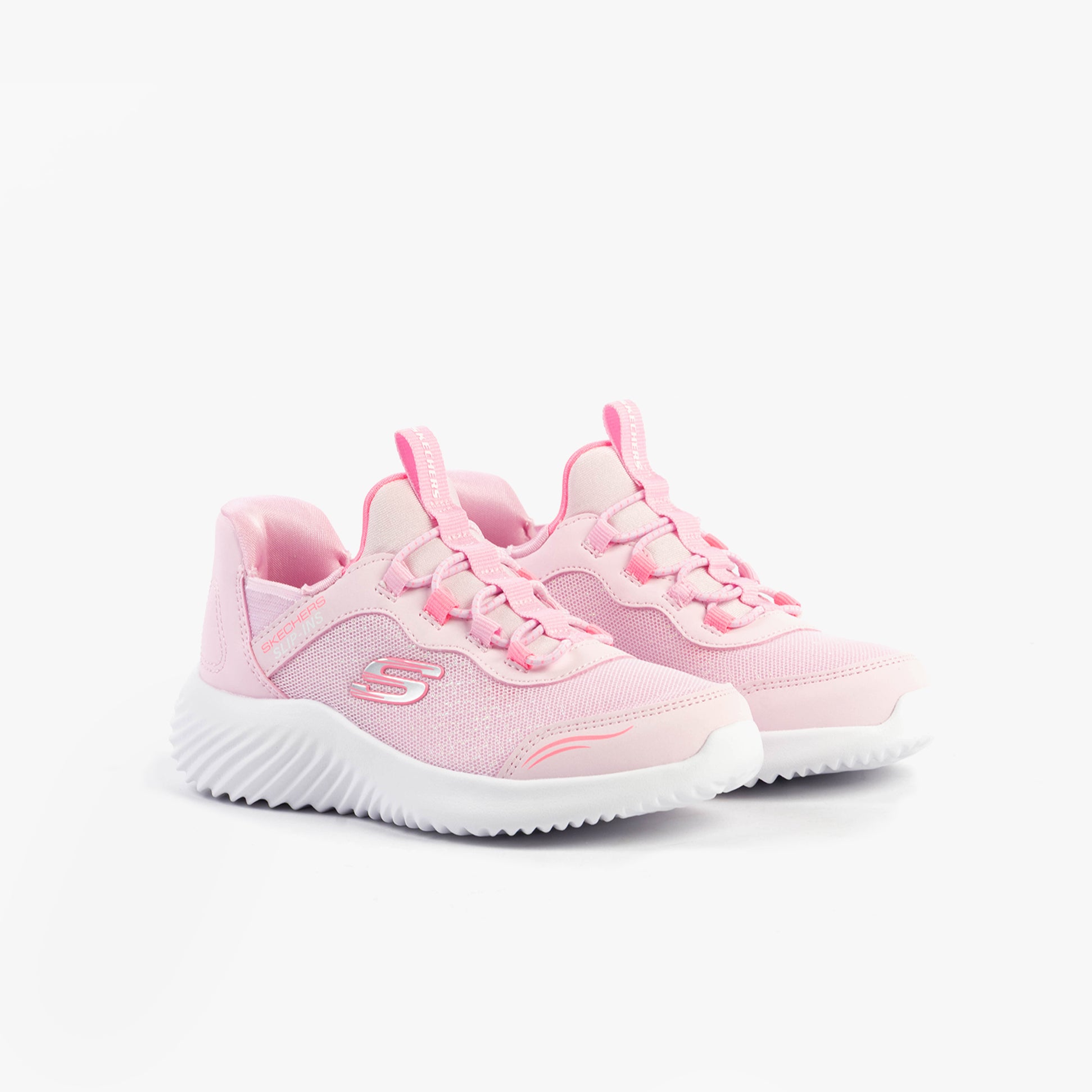 Skechers 303585L/LTPK BOUNDER - SIMPLE CUTE Girls Trainers Light Pink