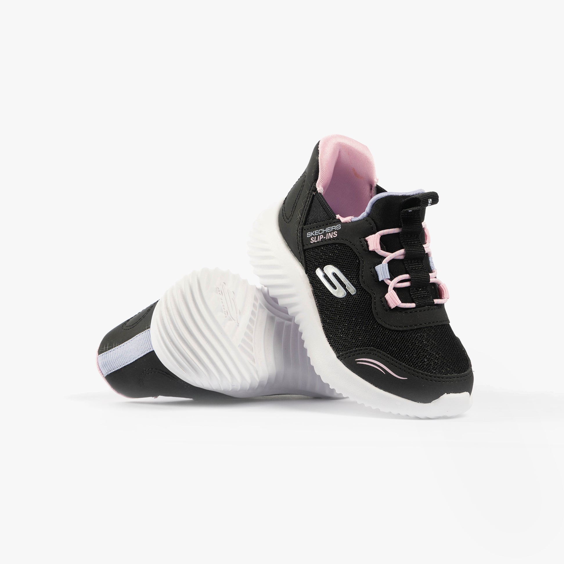 Skechers 303585N/BLK BOUNDER - SIMPLE CUTE Girls Trainers Black