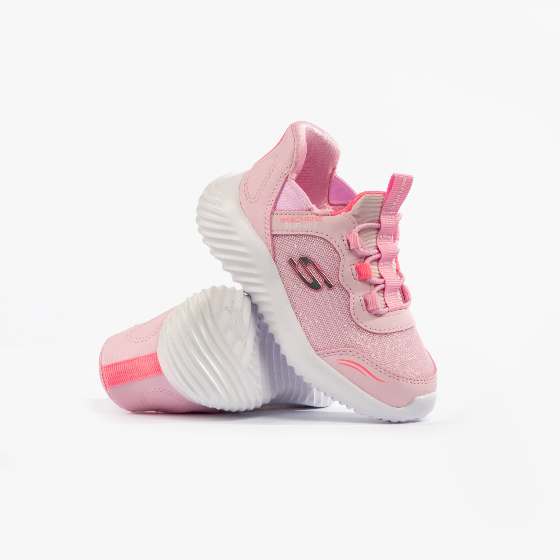 Skechers 303585N/LTPK BOUNDER - SIMPLE CUTE Girls Trainers Light Pink
