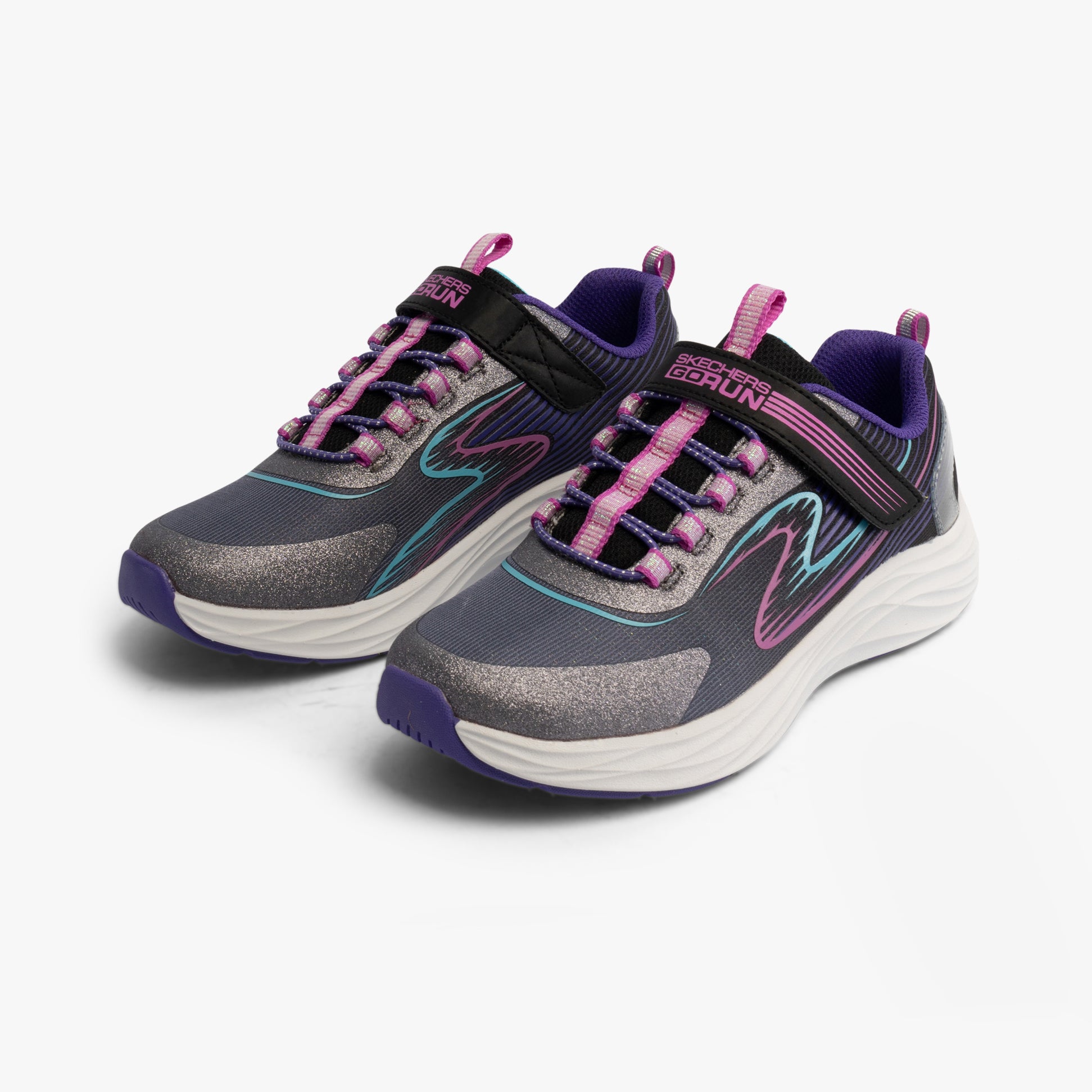 Skechers 303920L/BKMT GO-RUN-ACCELERATE Girls Trainers Black/Multi