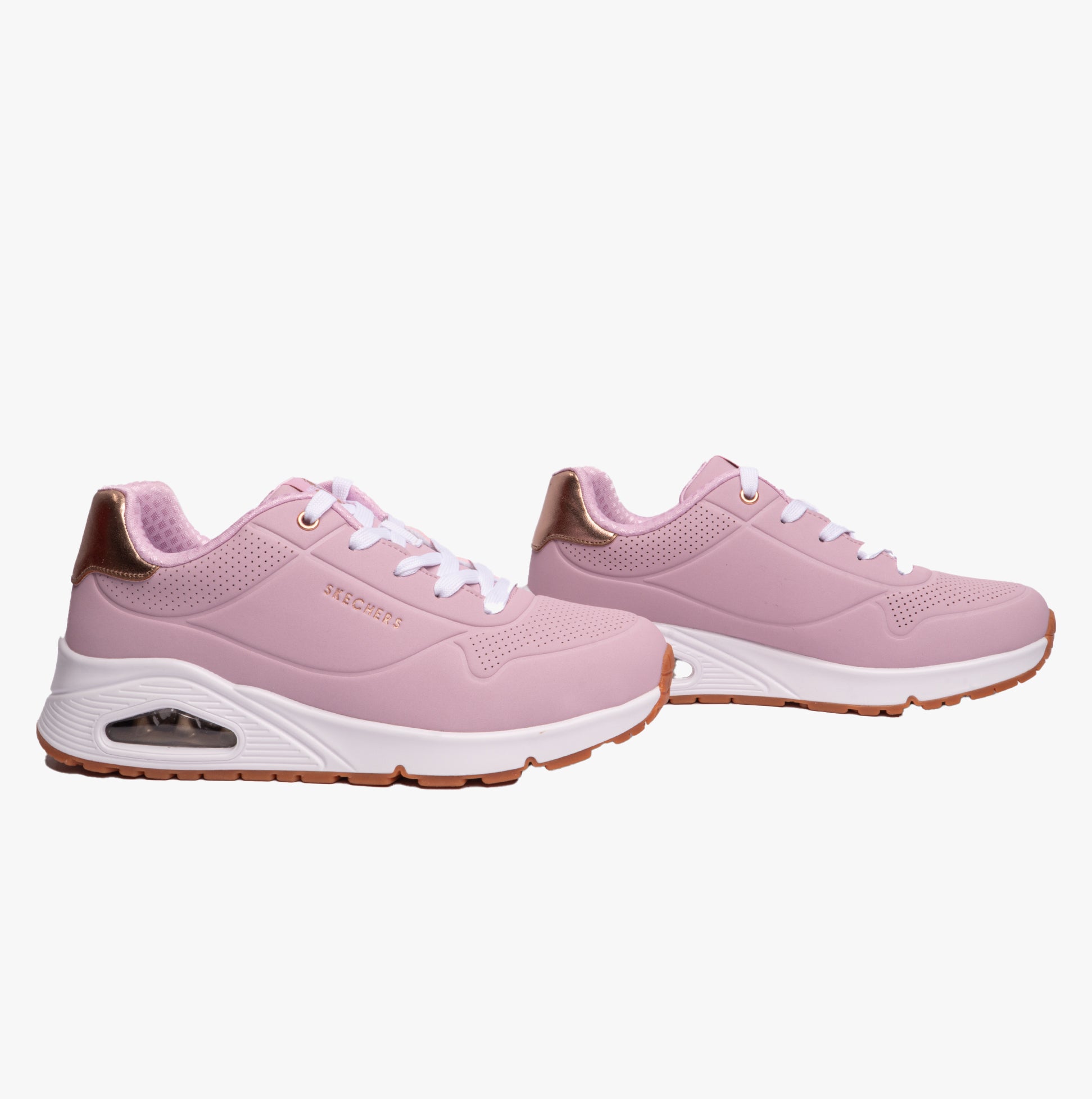 Skechers 310545L/PNK UNO GEN1 - SHIMMER AWAY Girls Casual Shoes Pink